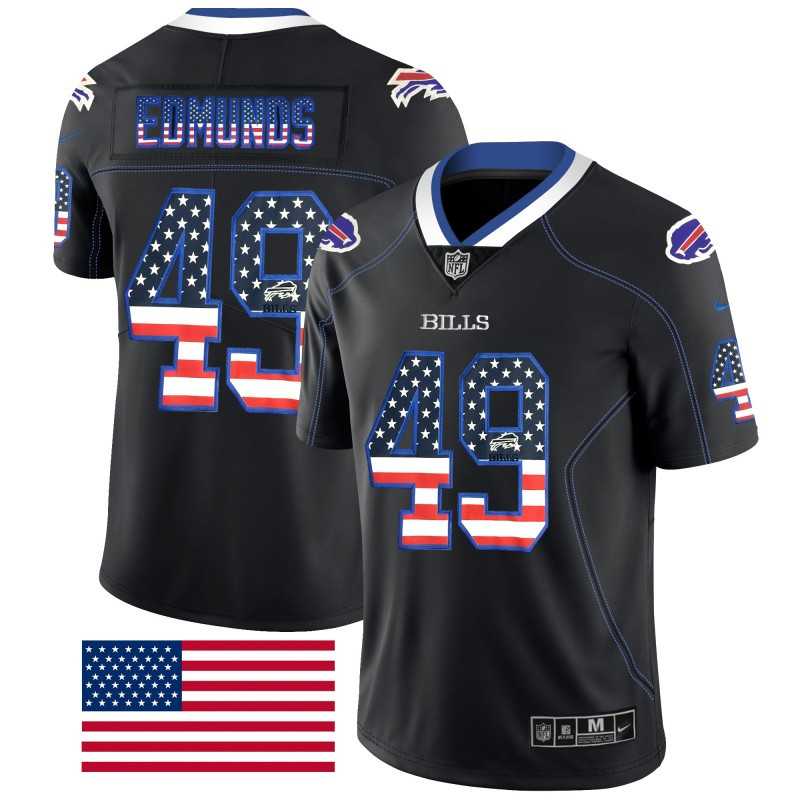 Nike Bills 49 Tremaine Edmunds Black USA Flag Fashion Limited Jersey Dyin,We sell and wholesale Nike Bills 49 Tremaine Edmunds Black USA Flag Fashion Limited Jersey Dyin on line form chian!